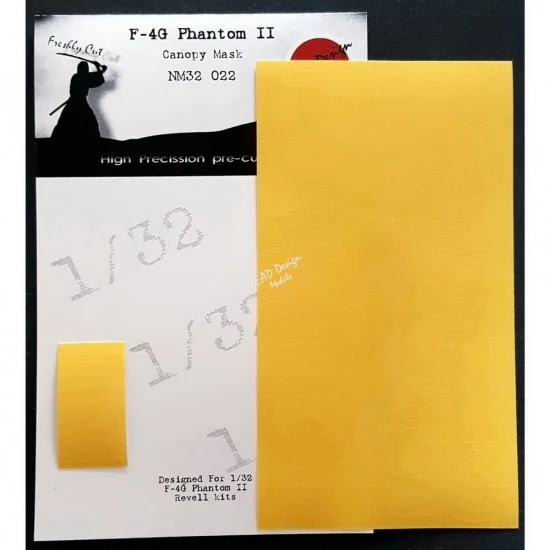 DEAD Design NM32022 1/32 McDonnell Douglas F-4G Phantom II Canopy Masking for Revell kits