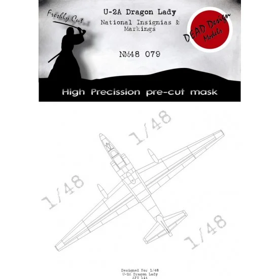 DEAD Design NM48079 1/48 Lockheed U-2A National Insignias Masking for AFV Club kits
