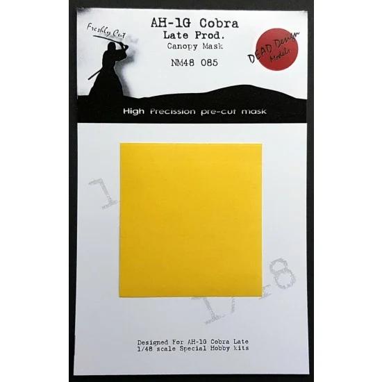 DEAD Design NM48085 1/48 Bell AH-1G Cobra Canopy Masking for Special Hobby kits