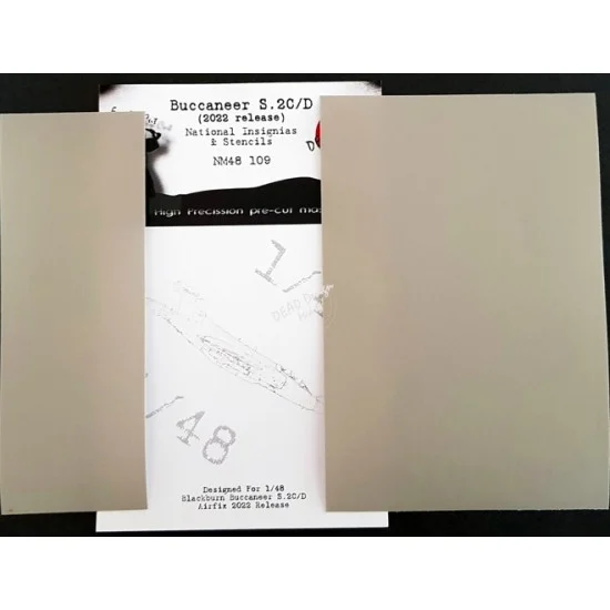 DEAD Design NM48109 1/48 H.S. Buccaneer (2022) National Insignias Masking for Airfix kits - Model Planes