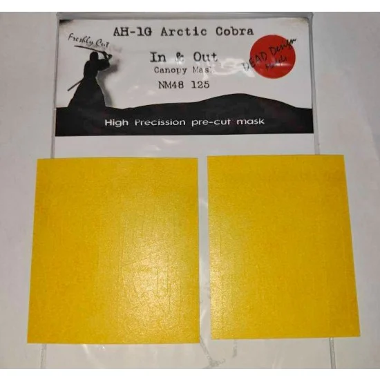 DEAD Design NM48125 1/48 Bell AH-1G Arctic Cobra Canopy In&Out Masking for ICM kits