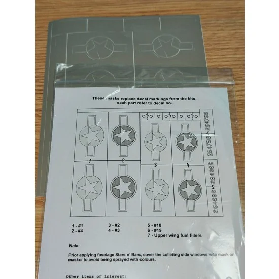 DEAD Design NM48217 1/48 B-25G Mitchell National Insignias Mask for Accurate Miniatures/Academy kits