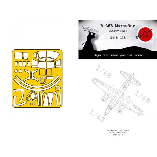 DEAD Design NM48218 1/48 Martin B-26B Marauder Masking for ICM kits