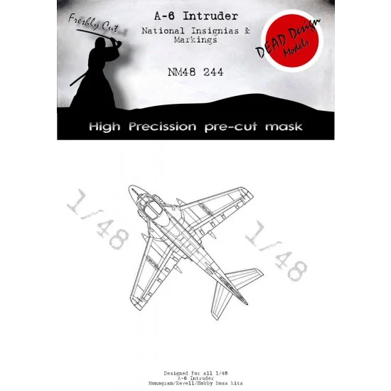 DEAD Design NM48244 1/48 Grumman A-6 Intruder National Insignias Masking for Kinetic/Revell kits