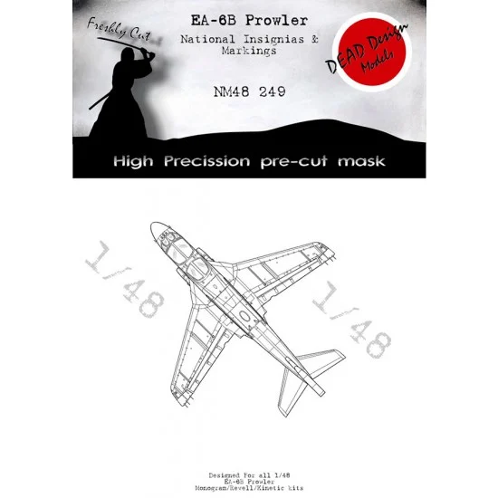 DEAD Design NM48249 1/48 Grumman EA-6B National Insignias Masking for Monogram/Kinetic kits