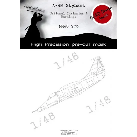 DEAD Design NM48273 1/48 Douglas A-4M Skyhawk National Insignias Masking for Hobby 2000 kits