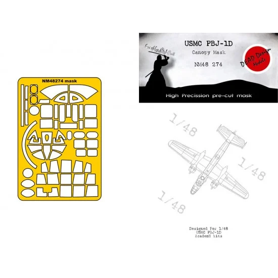 DEAD Design NM48274 1/48 USMC PBJ-1D Mitchell Masking for Academy kits