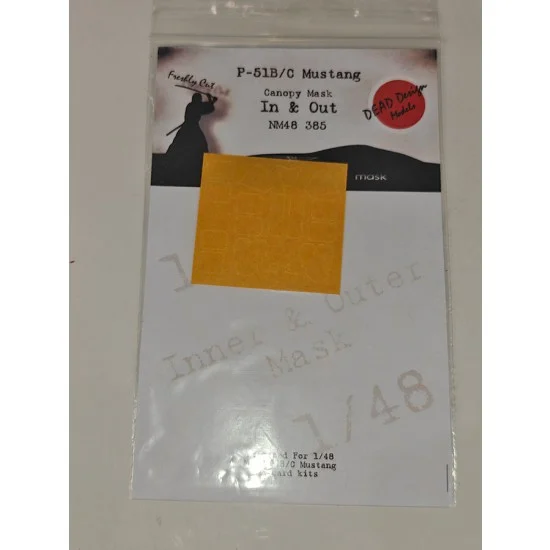 DEAD Design NM48385 1/48 P-51 B/C Mustang In and Out Mask for Eduard kits
