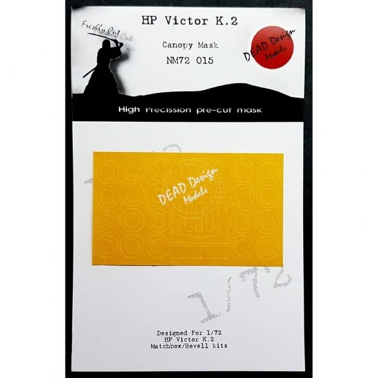 DEAD Design NM72015 1/72 Handley Page H.P. Victor K.2/SR.2 Canopy Masking for Matchbox kits - Model Planes