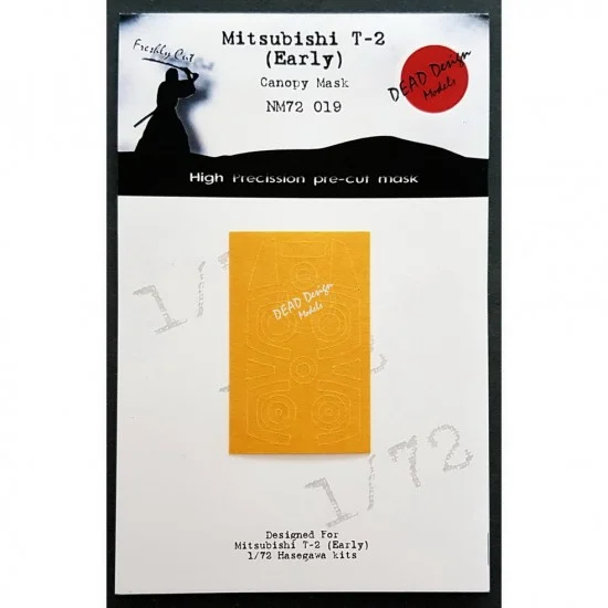 DEAD Design NM72019 1/72 Mitsubishi T-2 Canopy Masking for Hasegawa kits
