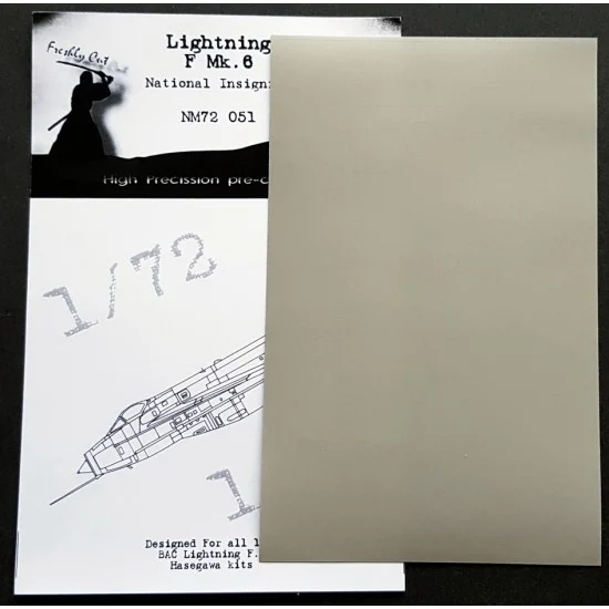 DEAD Design NM72051 1/72 English Electric Lightning F. Mk.6 National Insignias Masking for Hasegawa kits - Model Planes