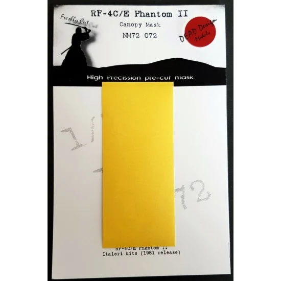 DEAD Design NM72072 1/72 McDonnell Douglas RF-4C/E Phantom II 1981 Masking for Italeri kits