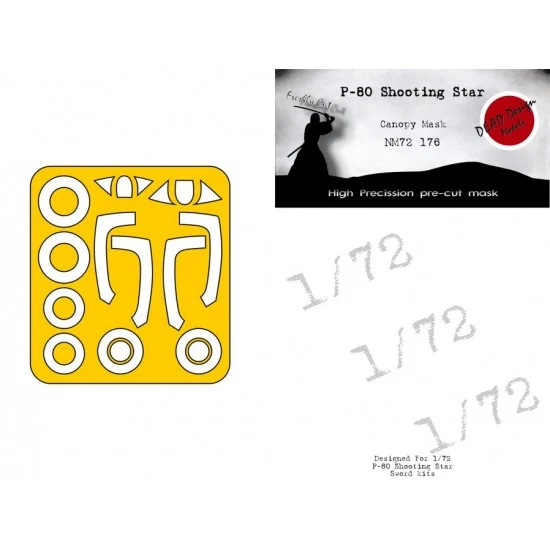 DEAD Design NM72176 1/72 F/P-80 Shooting Star Masking for Sword kits