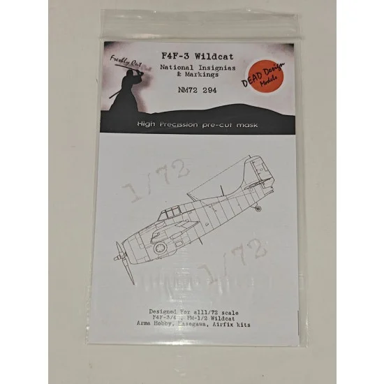 DEAD Design NM72294 1/72 F4F-3/4 Wildcat Markings Masking for Arma Hobby/Airfix kits