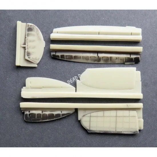 DEAD Design RM48002 1/72 Mitsubishi A5M Claude Control Surfaces Resin Set for Wingsy Kits kits - Model Planes