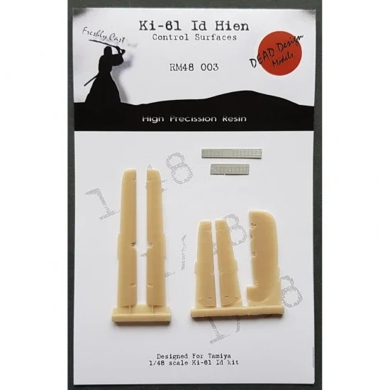 DEAD Design RM48003 1/72 Kawasaki Ki-61 Id Control Surfaces Resin Set for Tamiya kits