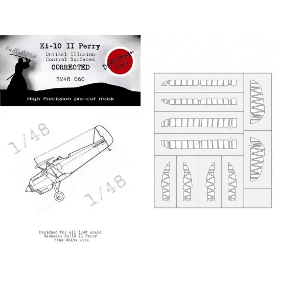 DEAD Design SM48060 1/48 Kawasaki Ki-10 Perry Masking for Fine Molds kits