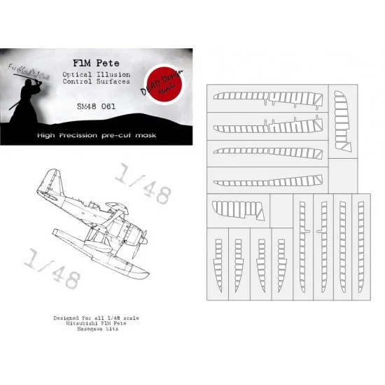 DEAD Design SM48061 1/48 Mitsubishi F1M Pete Masking for Hasegawa kits - Model Planes