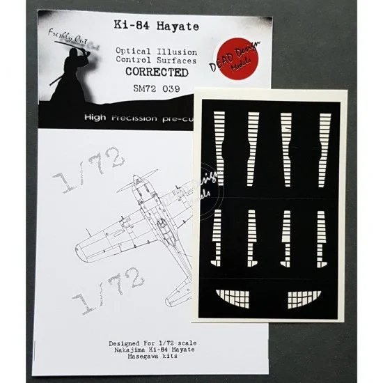 DEAD Design SM72039 1/72 Nakajima Ki-84 Hayate Optical Illusion Masking for Hasegawa kits