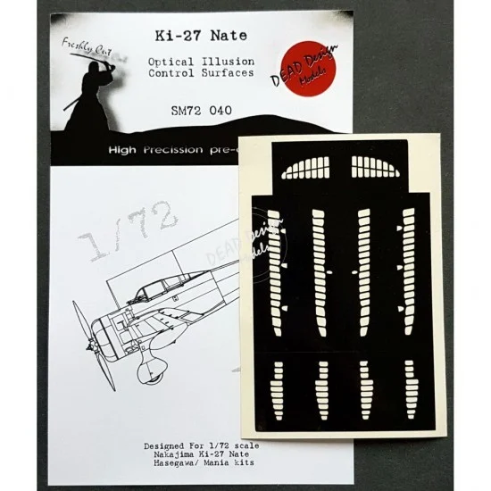 DEAD Design SM72040 1/72 Nakajima Ki-27 Nate Optical Illusion Masking for Hasegawa kits