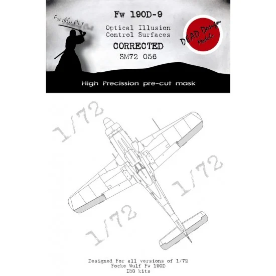 DEAD Design SM72056 1/72 Focke-Wulf Fw 190D Optical Illusion Masking for IBG kits