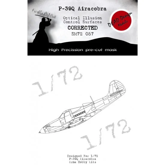 DEAD Design SM72057 1/72 Bell P-39Q Airacobra Optical Illusion Masking for Arma Hobby kits