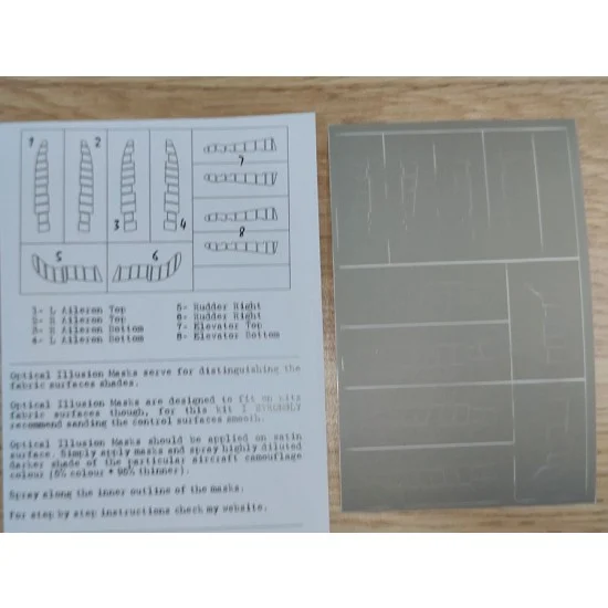 DEAD Design SM72079 1/72 Barracuda Control Surfaces Masking for Special Hobby kits - Model Planes