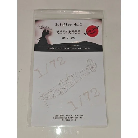 DEAD Design SM72107 1/72 Spitfire Mk.I Masking for Airfix kits - Model Planes