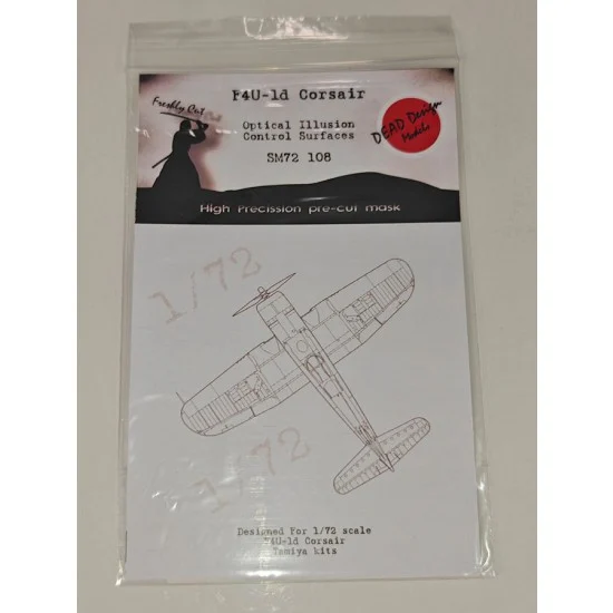 DEAD Design SM72108 1/72 F4U-1D Corsair Masks for Tamiya kits