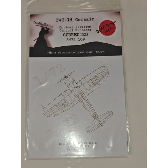 DEAD Design SM72109 1/72 F4U-1D Corsair Masks for Hasegawa kits