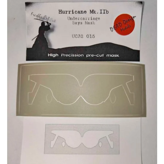 DEAD Design UC32015 1/32 Hawker Hurricane Mk.II B Undercarriage Bays Masking for Revell kits - Model Planes