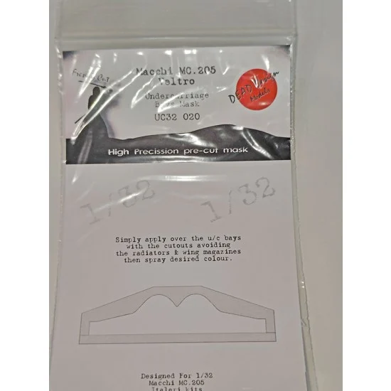 DEAD Design UC32020 1/32 Macchi C.205 Veltro Masking for Italeri kits - Model Planes