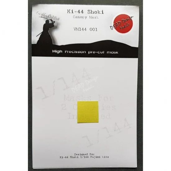 DEAD Design VM144001 1/144 Nakajima Ki-44 Shoki (2 masks included) Canopy Masking for Fujimi kits