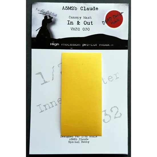 DEAD Design VM32030 1/32 Mitsubishi A5M2b Claude (In & Out) Canopy Masking for Special Hobby kits - Model Planes