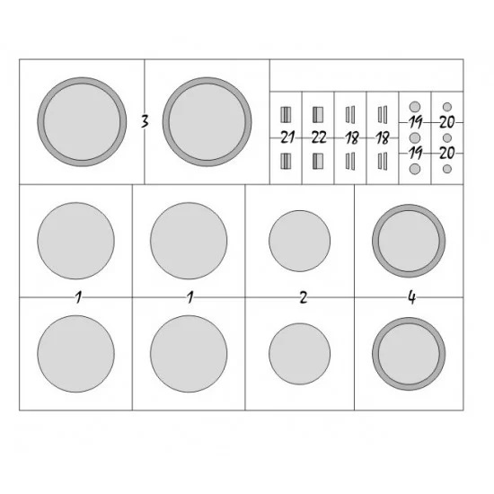 DEAD Design VM32075 1/35 A6M2B Reisen Masking for Border kits - Model Planes
