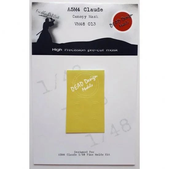 DEAD Design VM48013 1/48 Mitsubishi A5M4 Claude Canopy Masking for Fine Molds - Model Planes