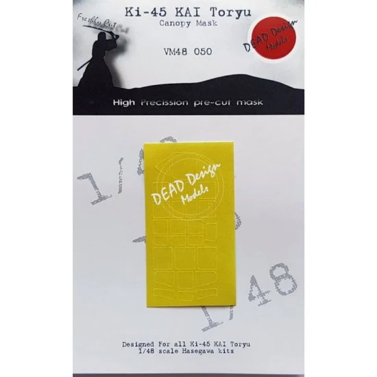 DEAD Design VM48050 1/48 Kawasaki Ki-45 Toryu Canopy Masking for Hasegawa kits