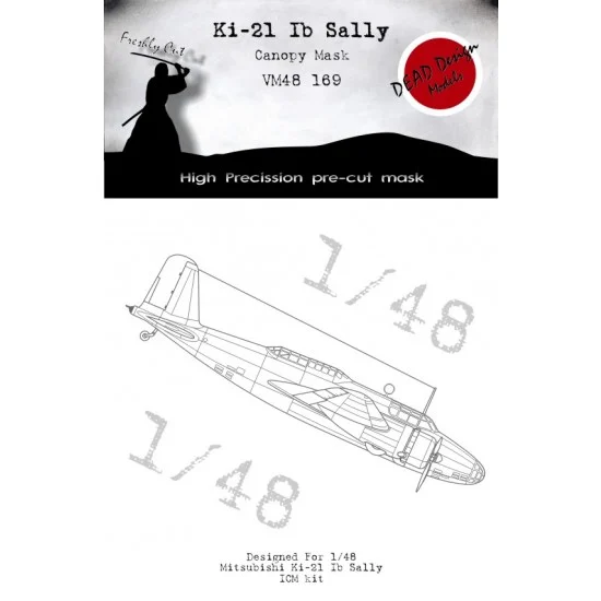 DEAD Design VM48169 1/48 Mitsubishi Ki-21 Ib Sally Masks for ICM kits