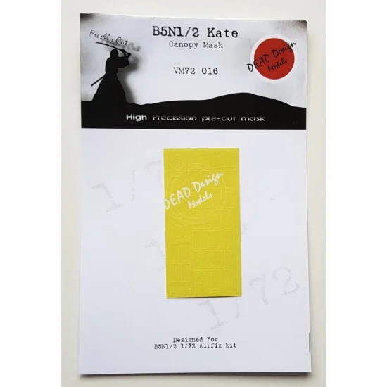 DEAD Design VM72016 1/72 Nakajima B5N1/2 Kate Canopy Masking for Airfix kits - Model Planes