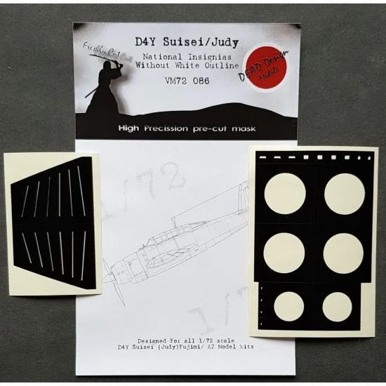 DEAD Design VM72086 1/72 Yokosuka D4Y Suisei National Insignias Masking for Fujimi/AZ kits - Model Planes