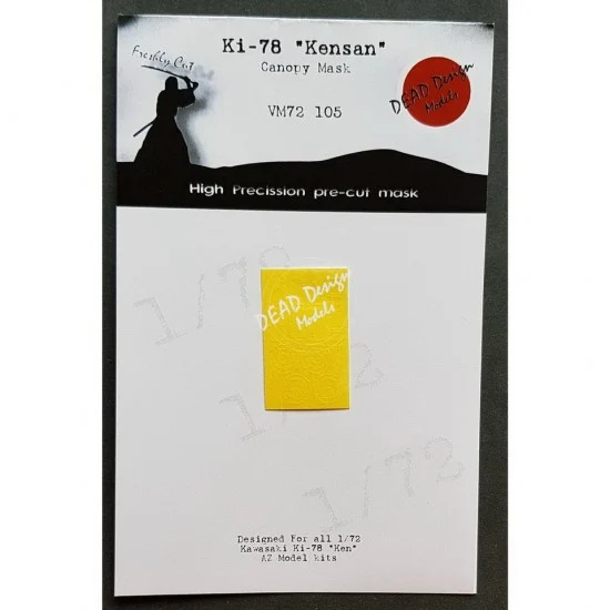 DEAD Design VM72105 1/72 Kawasaki Ki-78 Ken Canopy Masking for AZ Models kits
