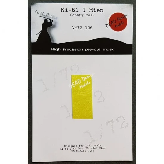 DEAD Design VM72106 1/72 Kawasaki Ki-61 I Hien Canopy Masking for RS Models