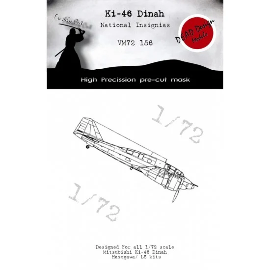 DEAD Design VM72156 1/72 Mitsubishi Ki-46 Dinah National Insignias Masking for Hasegawa kits