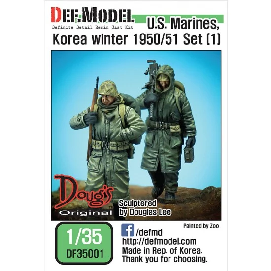 DEF DF35001 1/35 US Marines in Korea, Winter 1950-1951 Set #1 (2 figures)