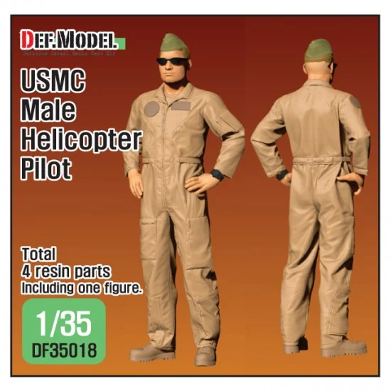 DEF DF35018 1/35 USMC Male Helicopter Pilot - Model Figures