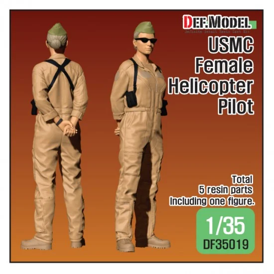 DEF DF35019 1/35 USMC Female Helicopter Pilot - Model Figures