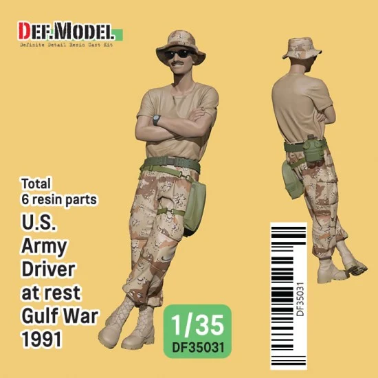 DEF DF35031 1/35 US Army Driver at Rest Gulf War 1991 - Model Figures