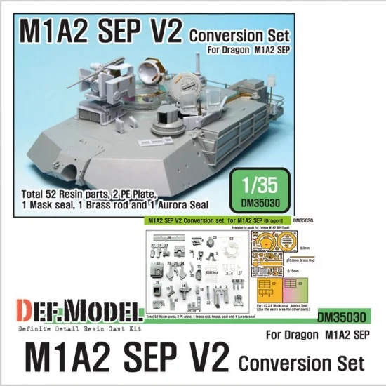 DEF DM35030 1/35 M1A2 SEP V2 Conversion Set for Dragon kit #3536 - Military Vehicles & Tanks