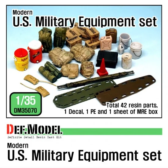 DEF DM35070 1/35 Modern US Military Equipment Set - Scenics & Diorama