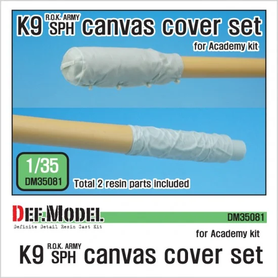 DEF DM35081 1/35 ROK K9 SPG Canvas Cover Set for Academy kits - Military Vehicles & Tanks